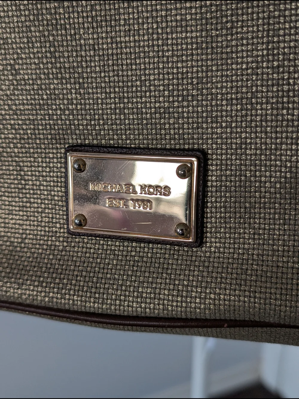 Michael Kors Gold Metallic Tote with Rope Handles